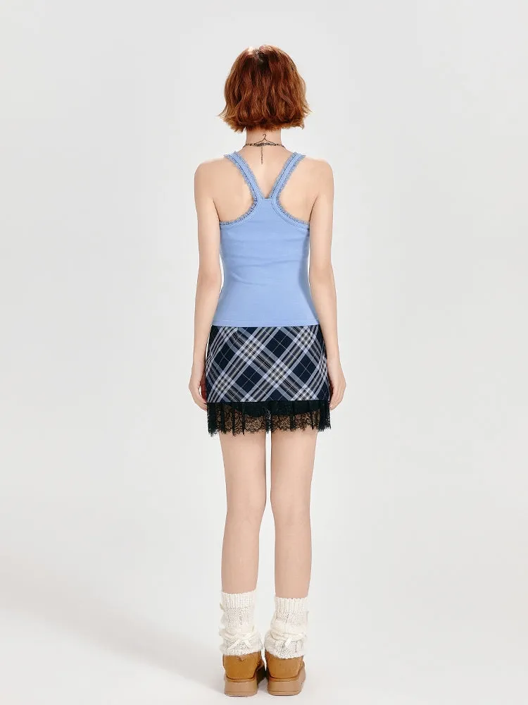 American Style Blue Tank Top