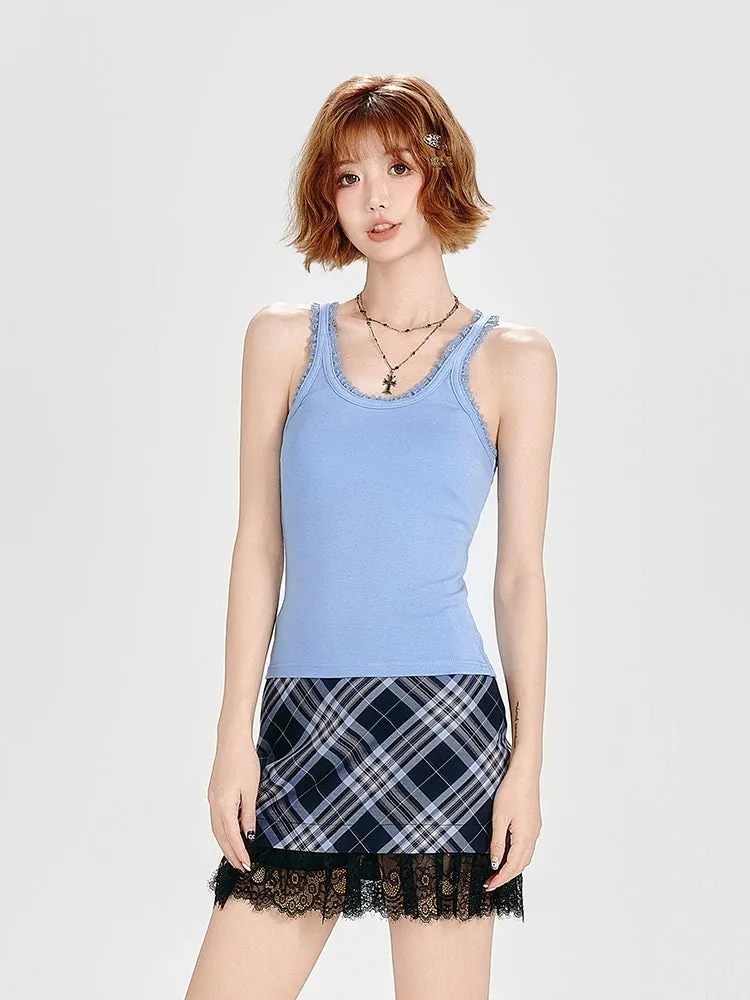 American Style Blue Tank Top