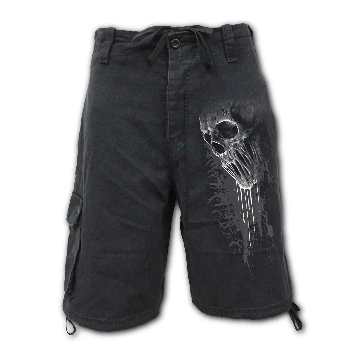 Bat Curse Mens Black Cargo Shorts