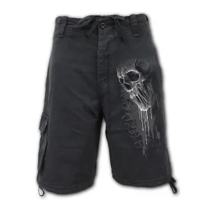Bat Curse Mens Black Cargo Shorts