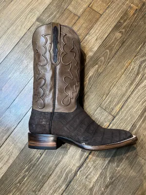 Black Jack Suede Caiman Boots