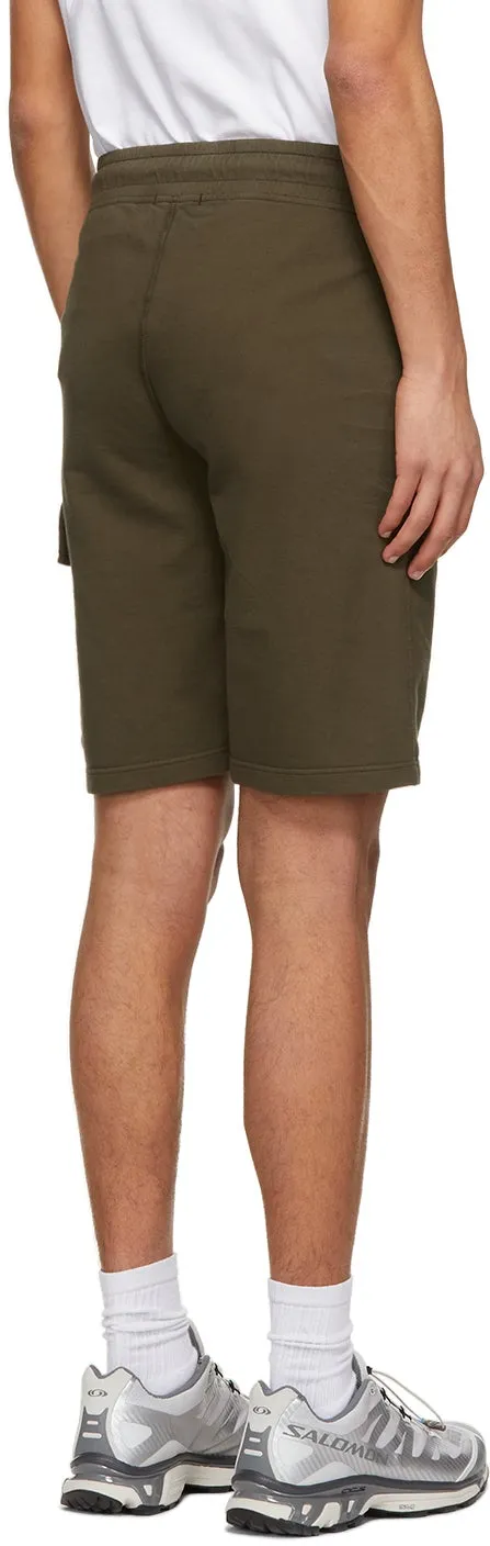 C.P. Company Green Light Fleece Cargo Shorts