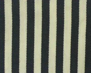 Cream And Black Blazer/Boating Stripe 3/4'' Repeat Jacketing