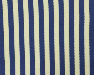 Cream And Blue Blazer/Boating Stripe 3/4'' Repeat Jacketing
