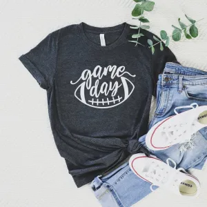Game Day Fall Football Shirt-Midnight Blue