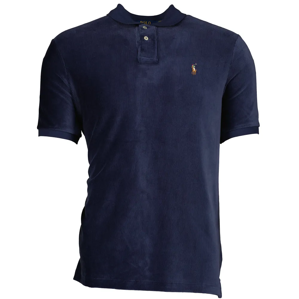 Knit Corduroy Polo Shirt