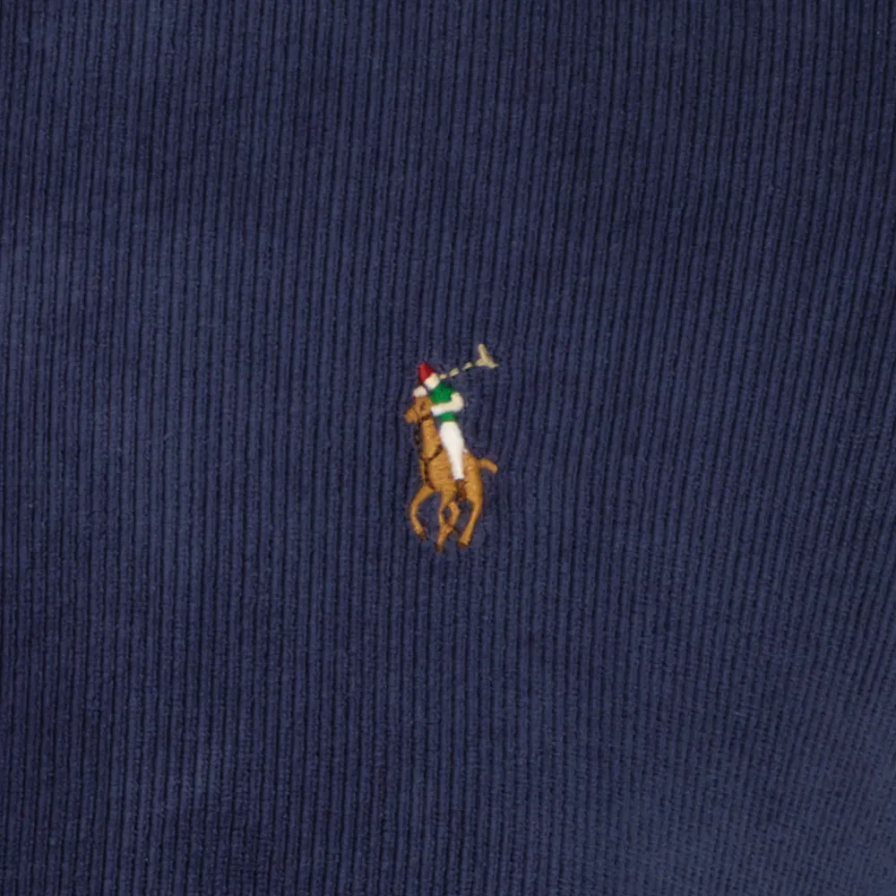 Knit Corduroy Polo Shirt