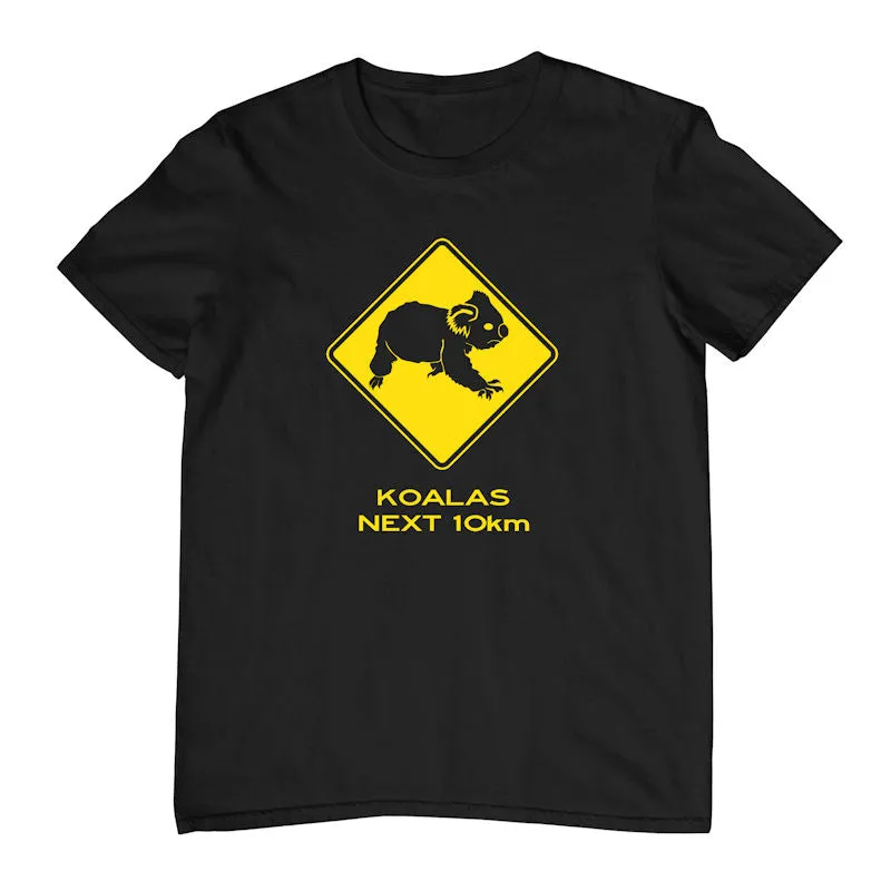 Koala Road Sign Childrens T-Shirt (Colour Choices)