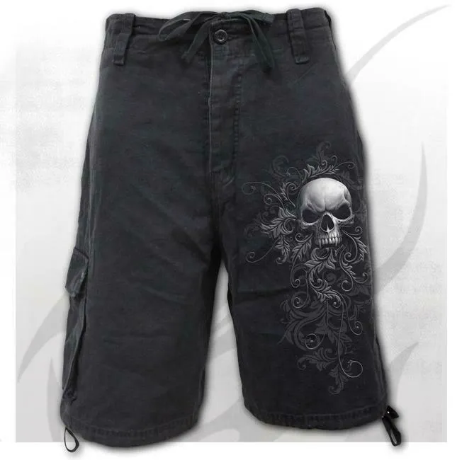 Skull Scroll Vintage Cargo Shorts