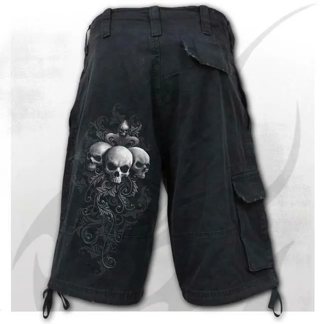 Skull Scroll Vintage Cargo Shorts