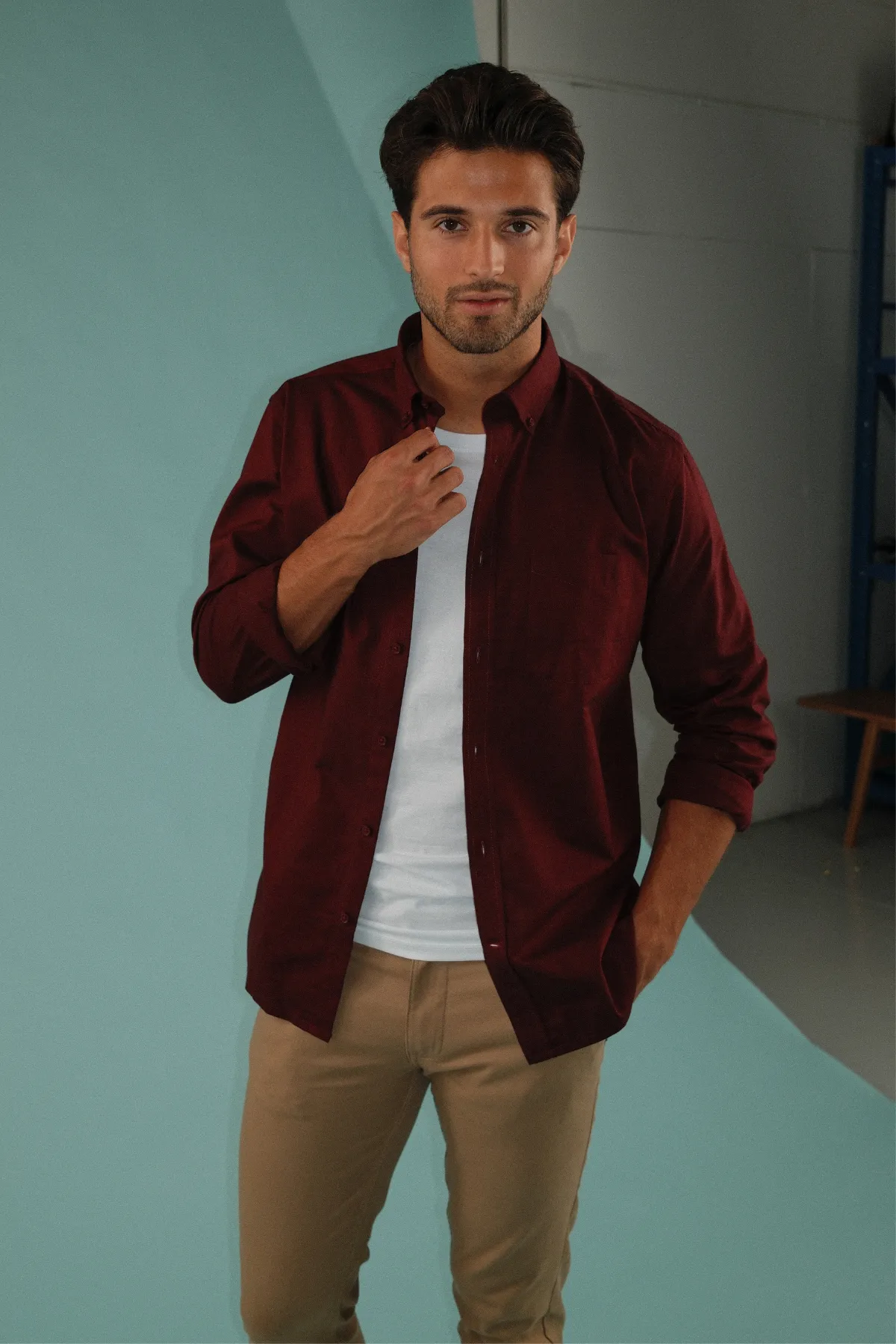 The Original Performance Oxford Shirt - Bordeaux